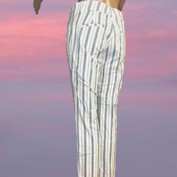 Loft Size 6 Striped Straight Leg Slacks - Picture 10 of 11